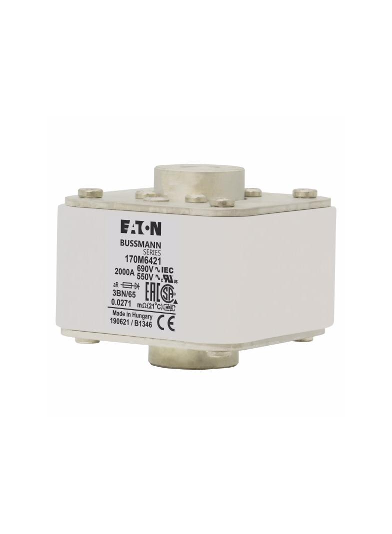 FUSE 2000A 550V 3BN/65 AR UR Wkładka szybka 2000A AC 550V rozmiar 3 76x92x53 mm aR IEC UL 170M6421 E