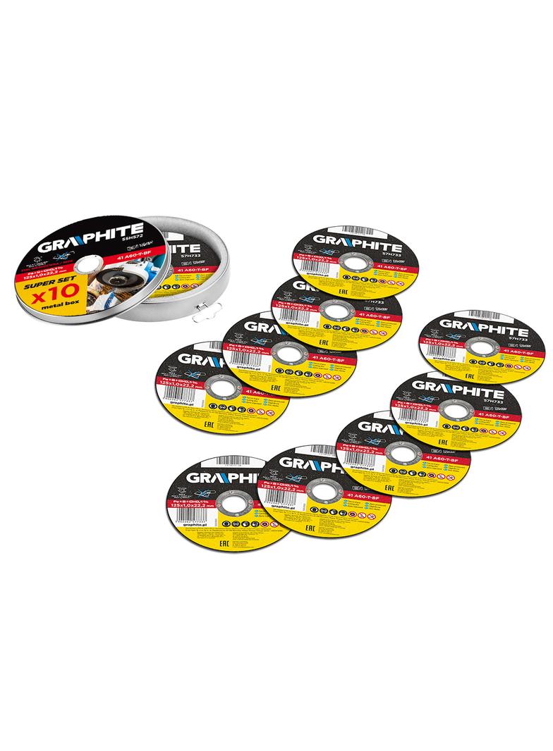 Tarcza tnąca do metalu 125 x 1.0 x 22.2 mm, 41 A60-T-BF, INOX, 10 szt.