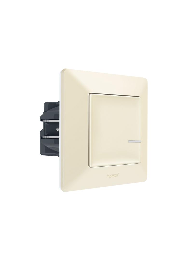 VALENA LIFE WITH NETATMO - ŁĄCZNIK CONNECTED Z FUNKCJĄ ŚCIEMNIANIA KREMOWY, Legrand