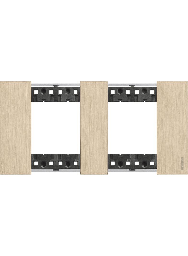 Living Now - Ramka 2x2 Moduły - Gold Bticino KA4802M2ZW LEGRAND