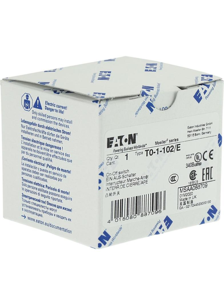 T0-1-102/E Łącznik krzywkowy 20A 6.5kW 088709 EATON