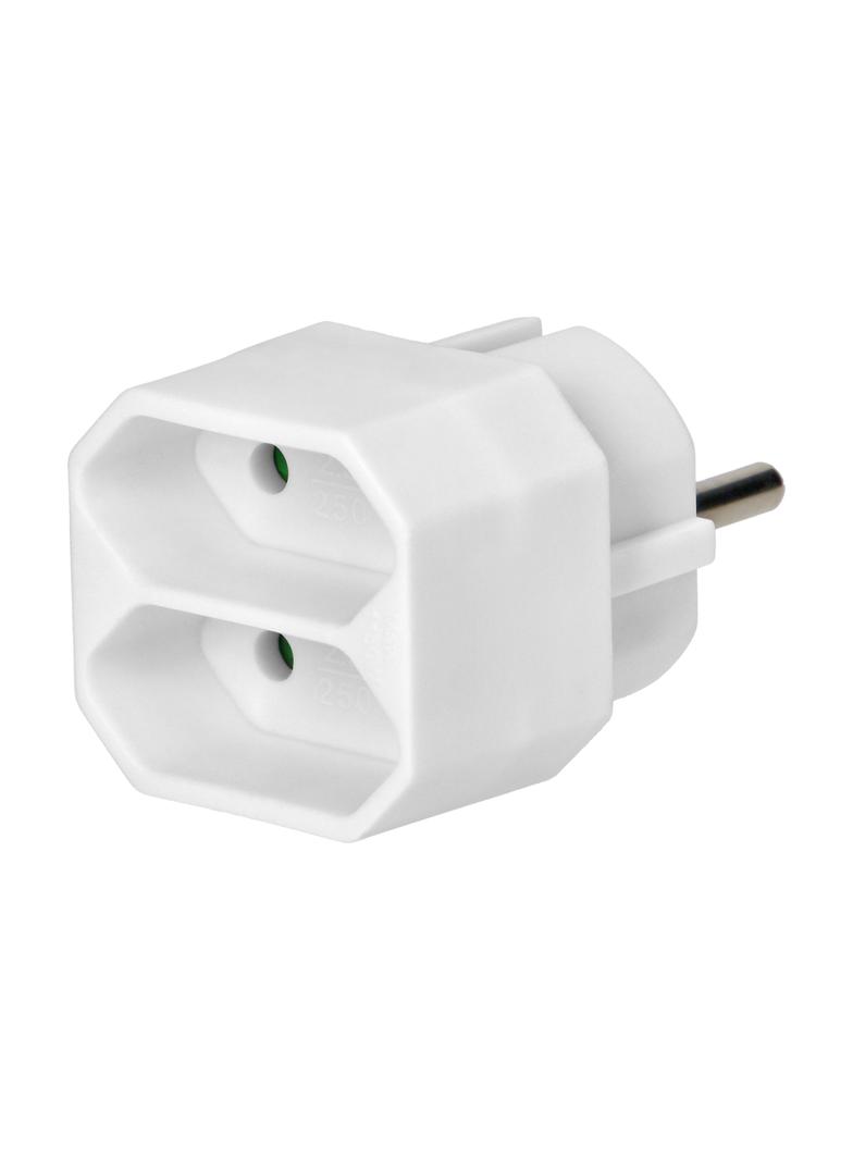 Rozgałęźnik 2x2P euro biały OR-AE-13277/W ORNO