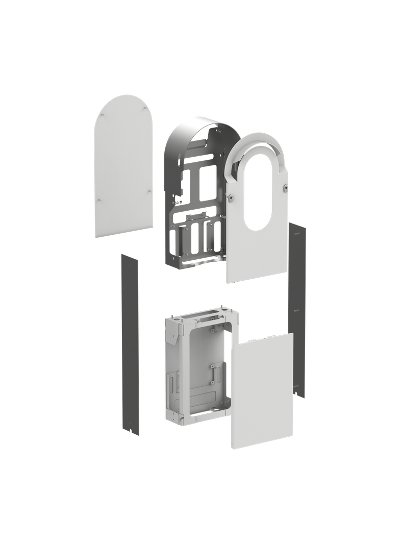 Obudowa zestawu, EVlink Pro AC Metal, do stojącej stacji z 1 punktem ładowania, stalowa