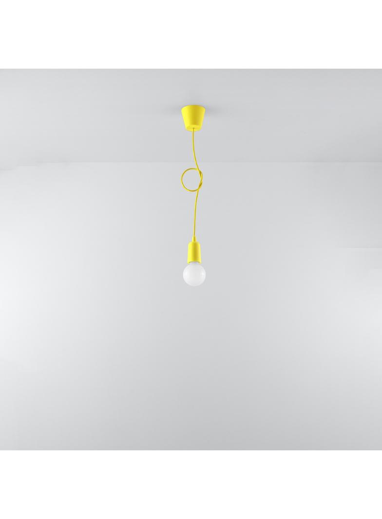 Sollux Lampa wisząca DIEGO 1 żółta SL.0578