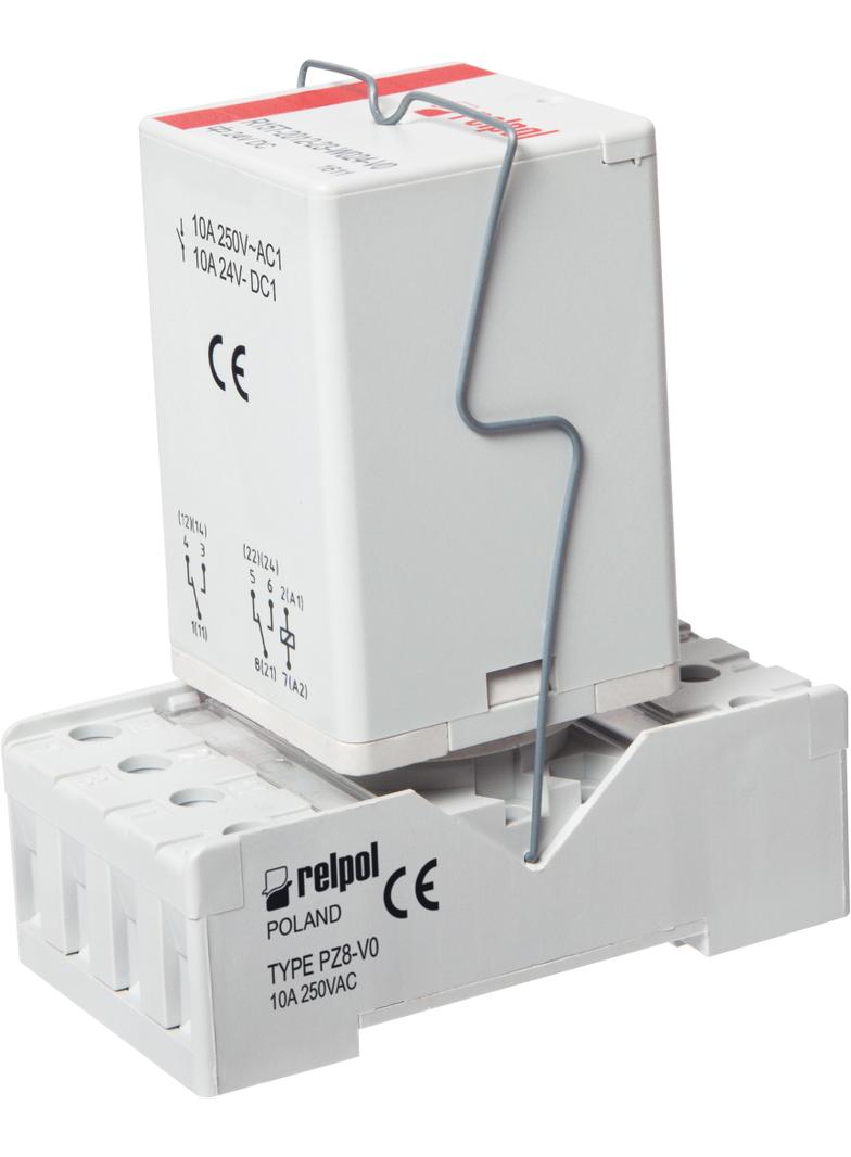Przekaźnik interfejsowy PIR152T-024DC-V0 2P 24V DC 10A / 250V AC RELPOL