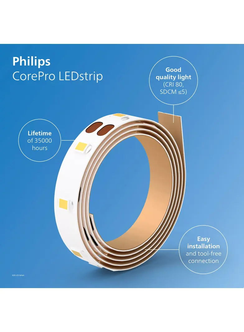 Taśma LED 2,3/1m(10,5)W LEDstrip 2,3W 840 300LM/M 5M Taśmy LED 9,29003E+11 PHILIPS