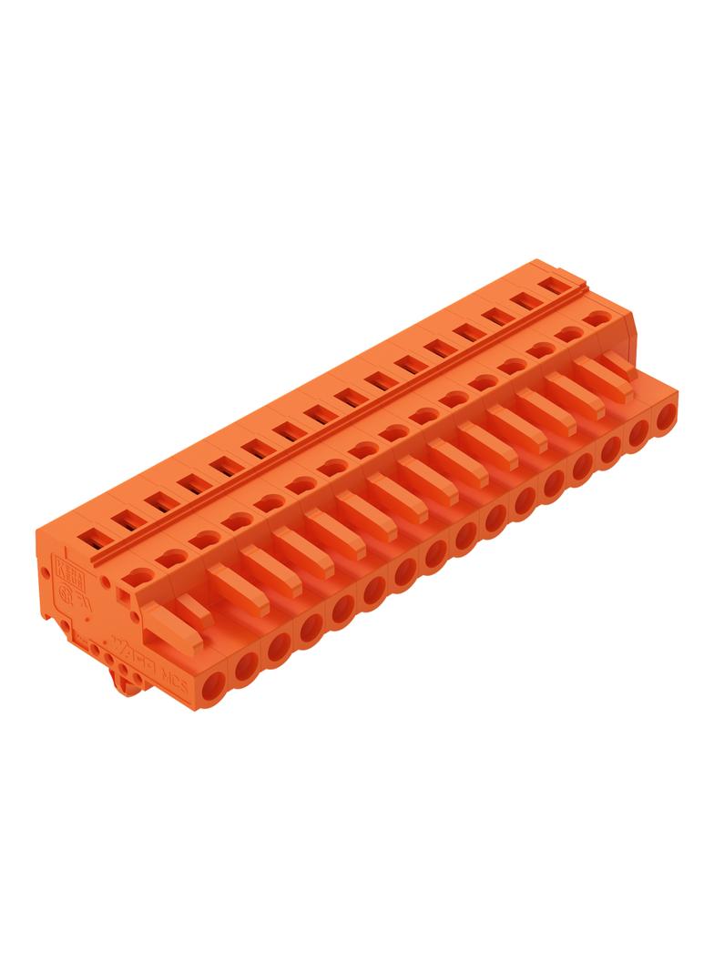MCS-MIDI Classic gniazdo 16-bieg. pomarańczowe raster 5,08 mm /25szt./ WAGO