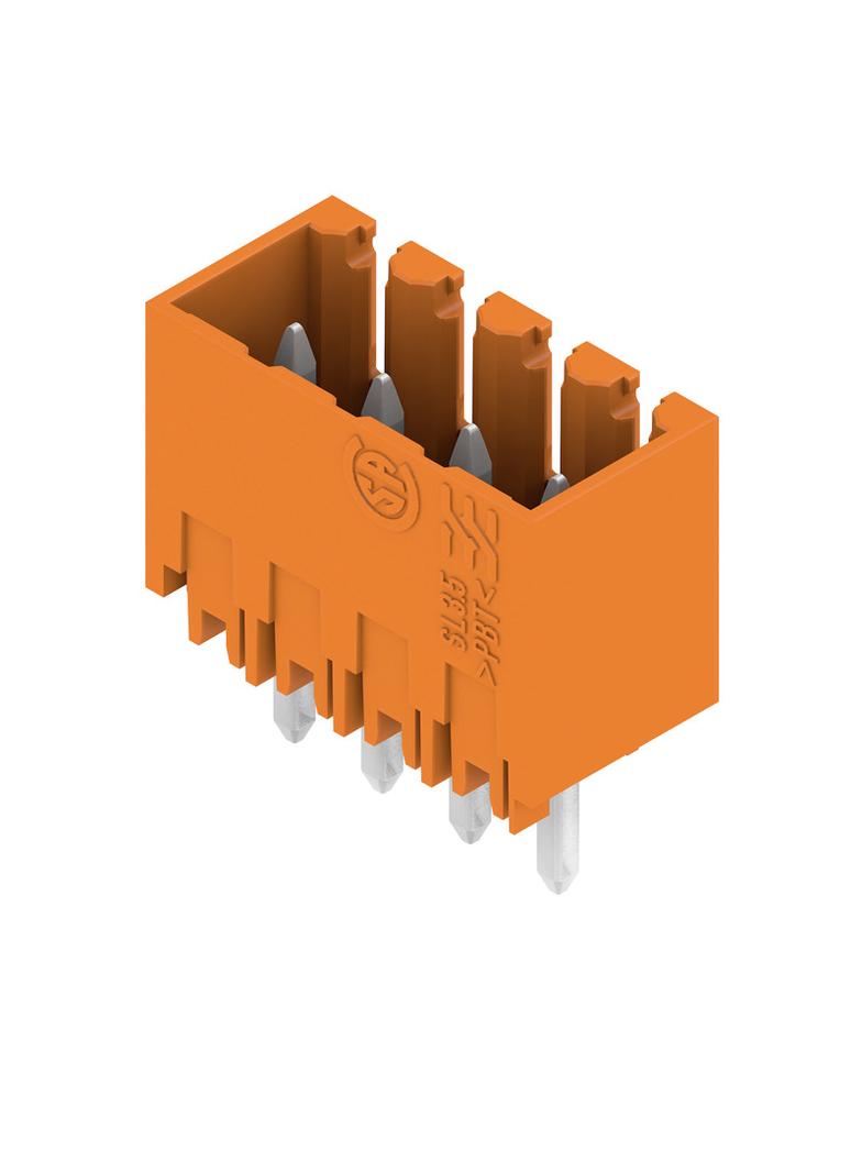 SL 3.50/04/180G 4.5SN OR BX Wtyki PCB (złącza płyty), 3.50 mm, Liczba biegunów: 4, kąt odejścia: 180° /100szt./ 1604640000 WEIDMÜLLER