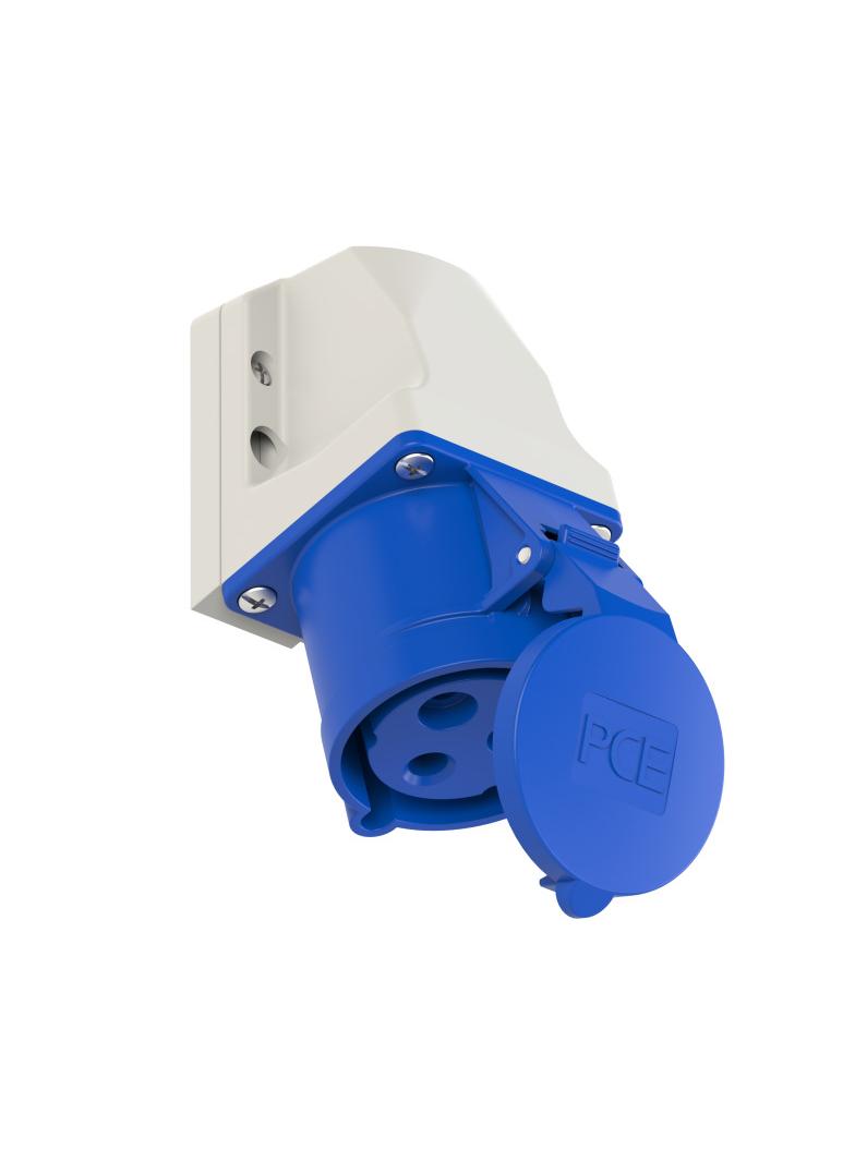 GNIAZDO STAŁE 32A 230V 2P+Z  mała obudowa IP44