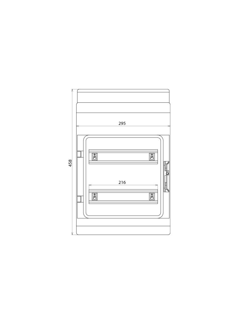 Obudowa izolacyjna, IP 54, 295x458x129 mm