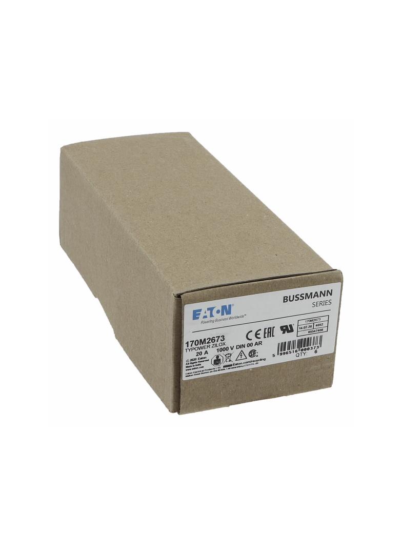 20A 1000V aR DIN 00 TYPE T FUSE Wkładka szybka 20A AC 1000V DIN 00 aR DIN IEC nieizolowane 170M2673