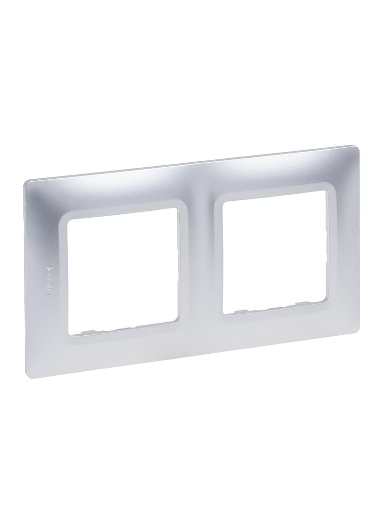Niloe Selection - Ramka Podwójna Aluminium 762012 LEGRAND