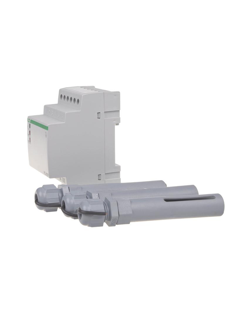 Przekaźnik kontroli poziomu cieczy dwu stanowy montaz na szynie DIN,styk: 2x1Z/R 230V PZ-829 F&F