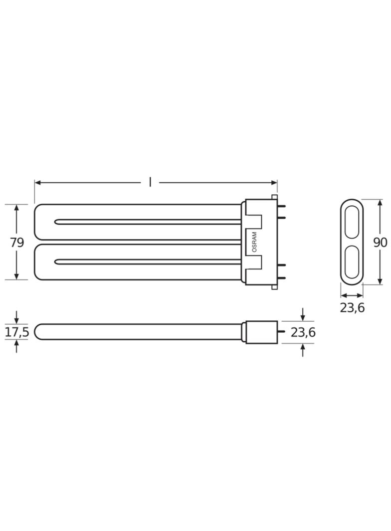 Świetlówka kompaktowa 2G10 (4-pin) 24W 4000K DULUX F 4050300333588 LEDVANCE