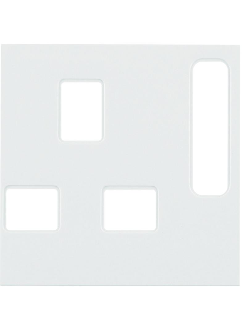 BERKER B.Kwadrat Płytka czołowa do gniazda z uziemieniem standard bryt. biały 3313078989 HAGER