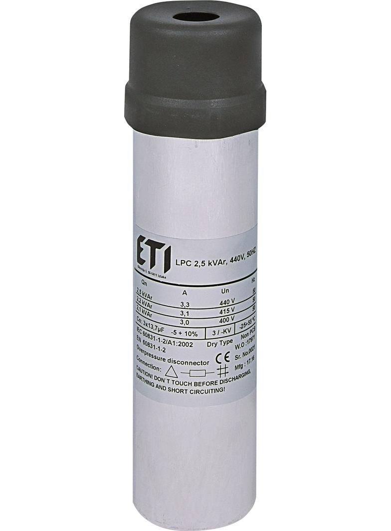 KONDENSATOR LPC 2.5 kVAr, 440V, 50HZ 4656710 ETI
