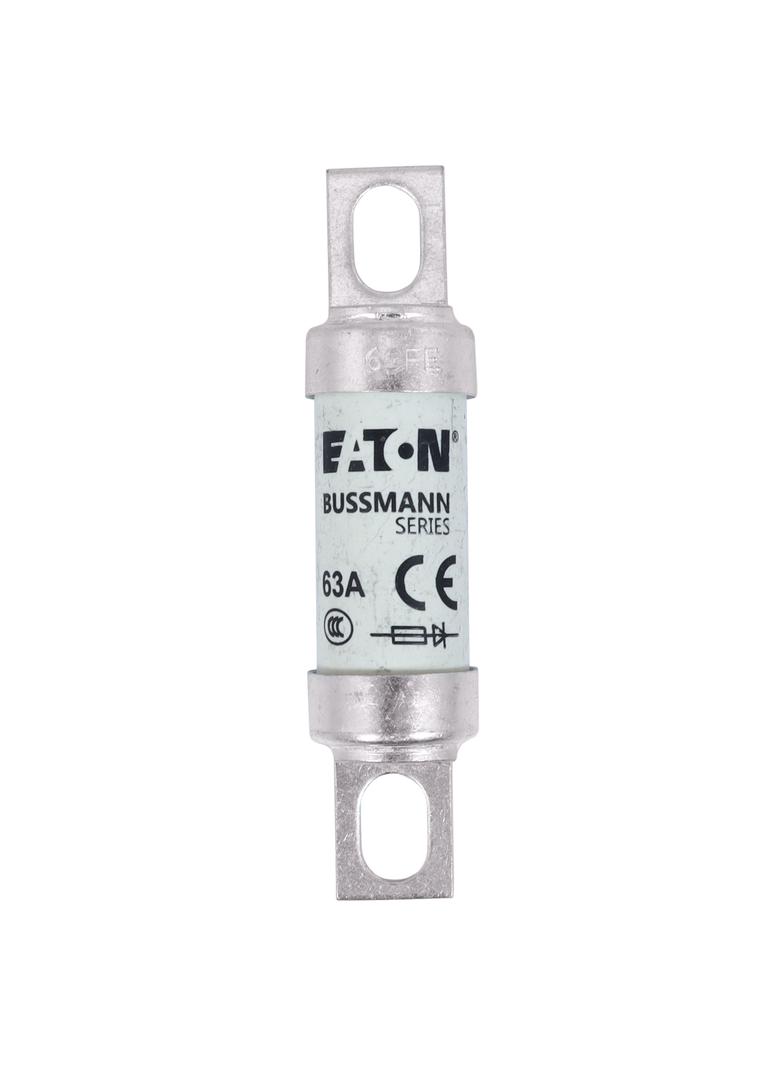 63A 690V IEC AC BS88 HIGH SPEED FUSE Wkładka szybka 63A AC 690V DC 500V BS88 19x77 mm aR, 63FE EATON