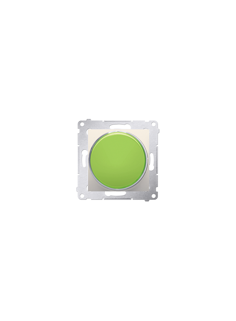 Simon 54 Sygnalizator świetlny LED – światło zielone 230V kremowy