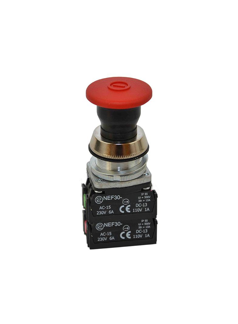 Przycisk NEF30-UDRX3Y czerwony W0-NEF30-UDR X3Y C PROMET