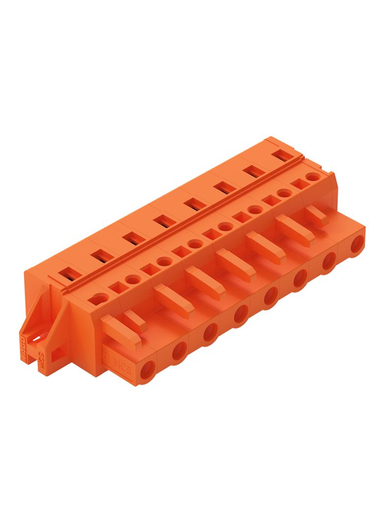 MCS-MIDI Classic gniazdo 8-bieg. pomarańczowe raster 7,62 mm /25szt./ WAGO