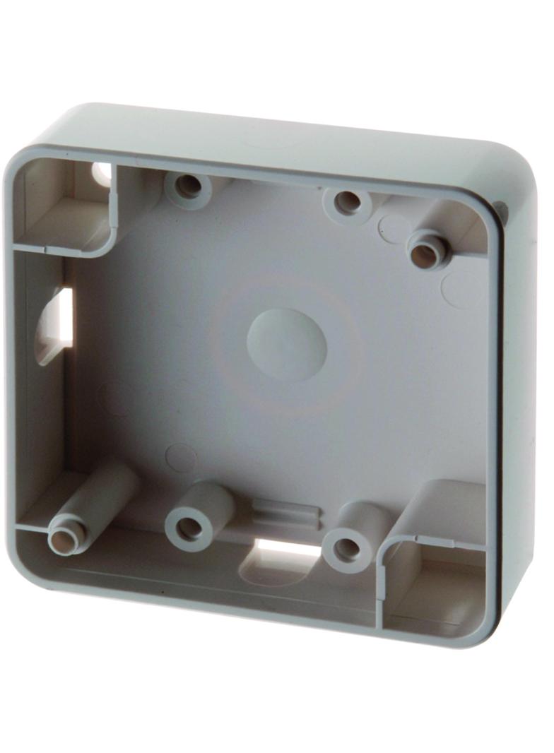 Puszka natynkowa 1-krotna płaska; śnieżnobiały połysk; Integro Classic 9115229 HAGER