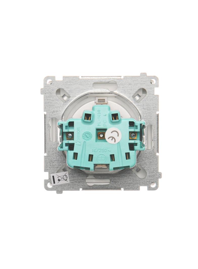 Simon Basic Gniazdo wtyczkowe Schuko do wersji IP44 16A 250Vzaciski śrubowe biały BMGSZ1B.01/11 BMGSz1B.01/11 KONTAKT
