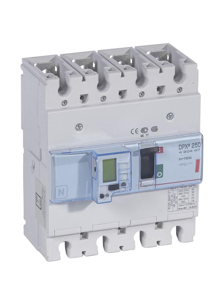 Wyłącznik DPX3 250 El+P 4P 160A 36kA 420447 LEGRAND