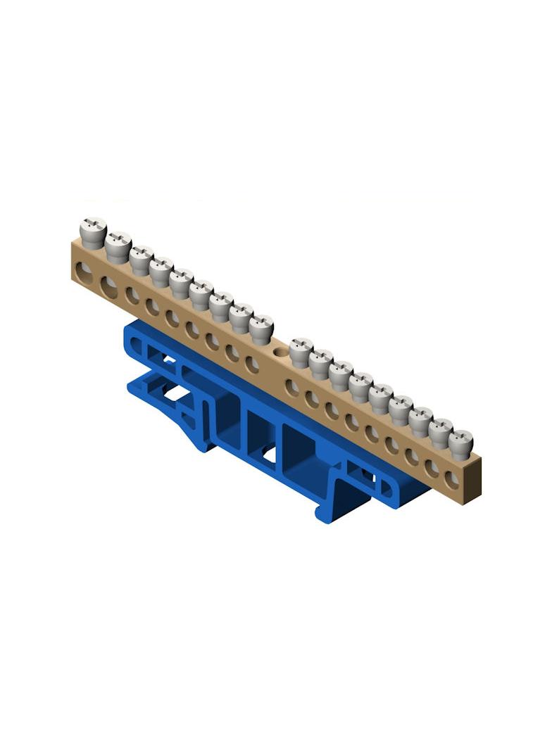 Listwa zaciskowa 18-torowa do montażu na listwie TH35