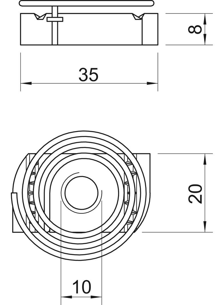MS41SNF M10 F Nakrętka ślizgowa ze sprężyną