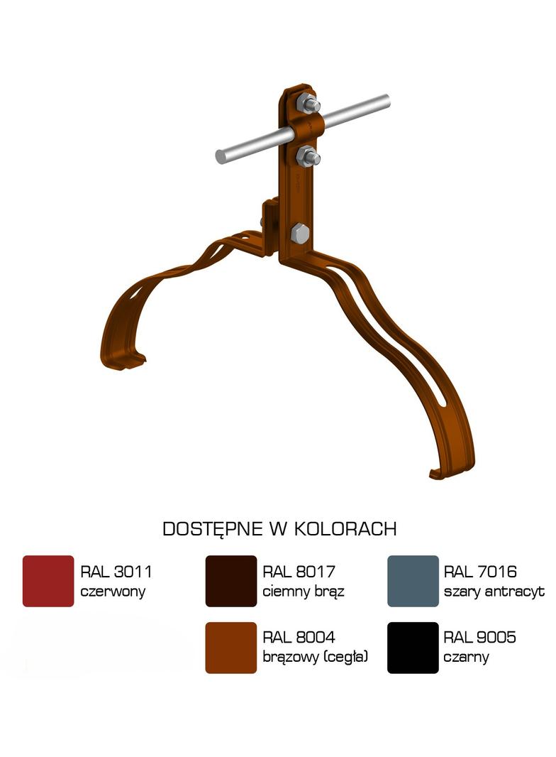 AN-15M/LA/-N Uchwyt gąsior.prof. Z-śruba WZÓR 11 H=10 cm /LA/