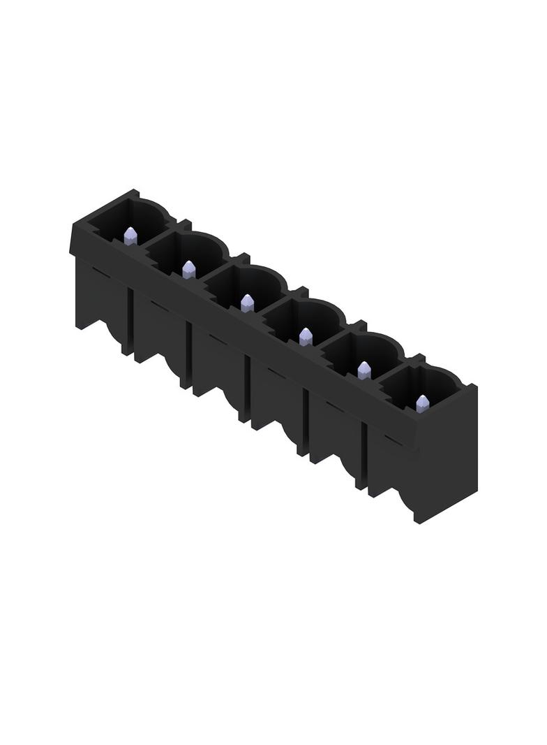 SL 7.62HP/06/180G 3.2SN BK BX Wtyki PCB (złącza płyty), 7.62 mm, Liczba biegunów: 6, kąt odejścia: 180° /50szt./ 1048990000 WEIDMÜLLER