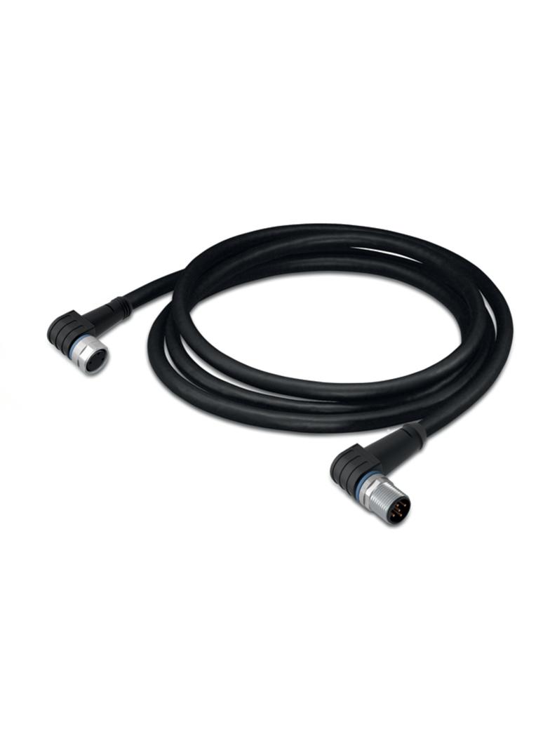 przewód do czujników/el.wykonawczych gniazdo kątoweM8/wtyczka prostaM12 1