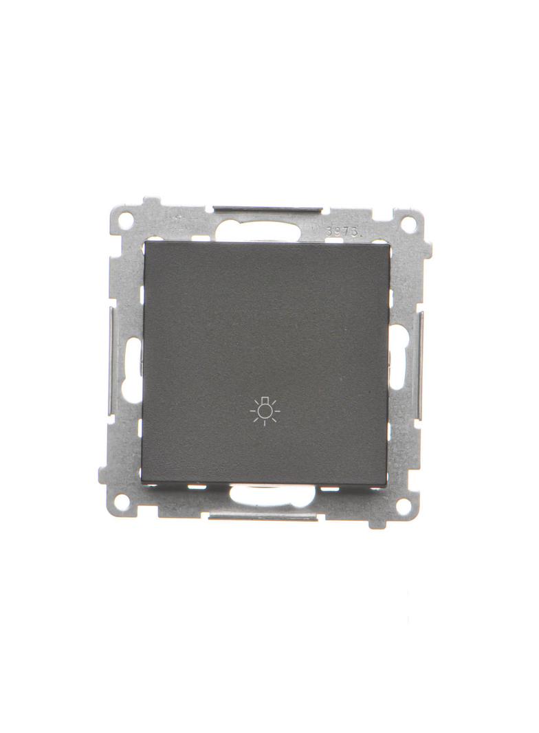 Simon 55 Przycisk zwierny /światło/ szybkozłączka Czarny mat