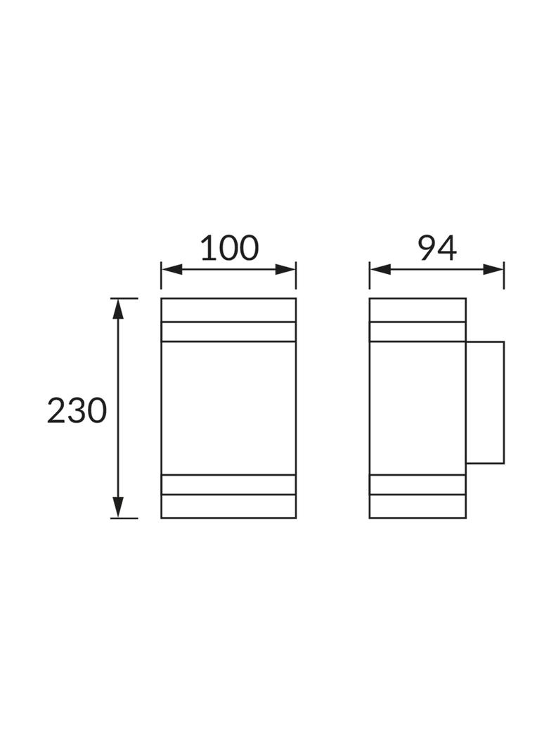 Oprawa hermetyczna BRUNO 2xGU10 C BLACK