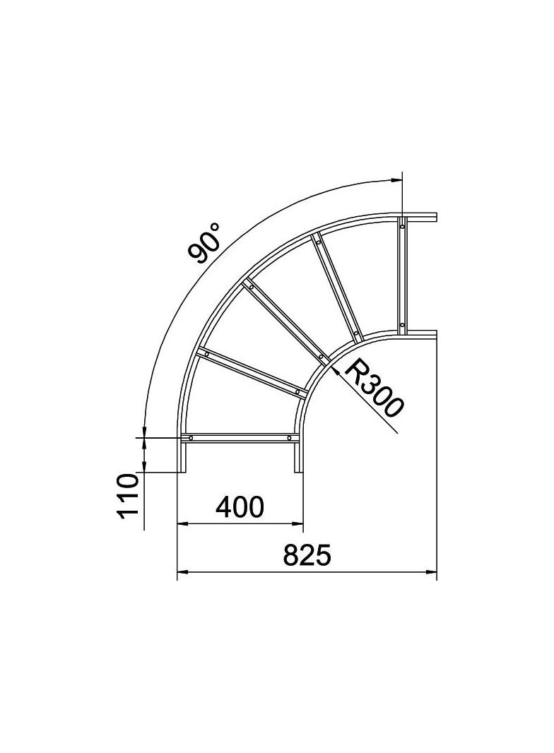 SLB 90 1140R3 FT Łuk 90°