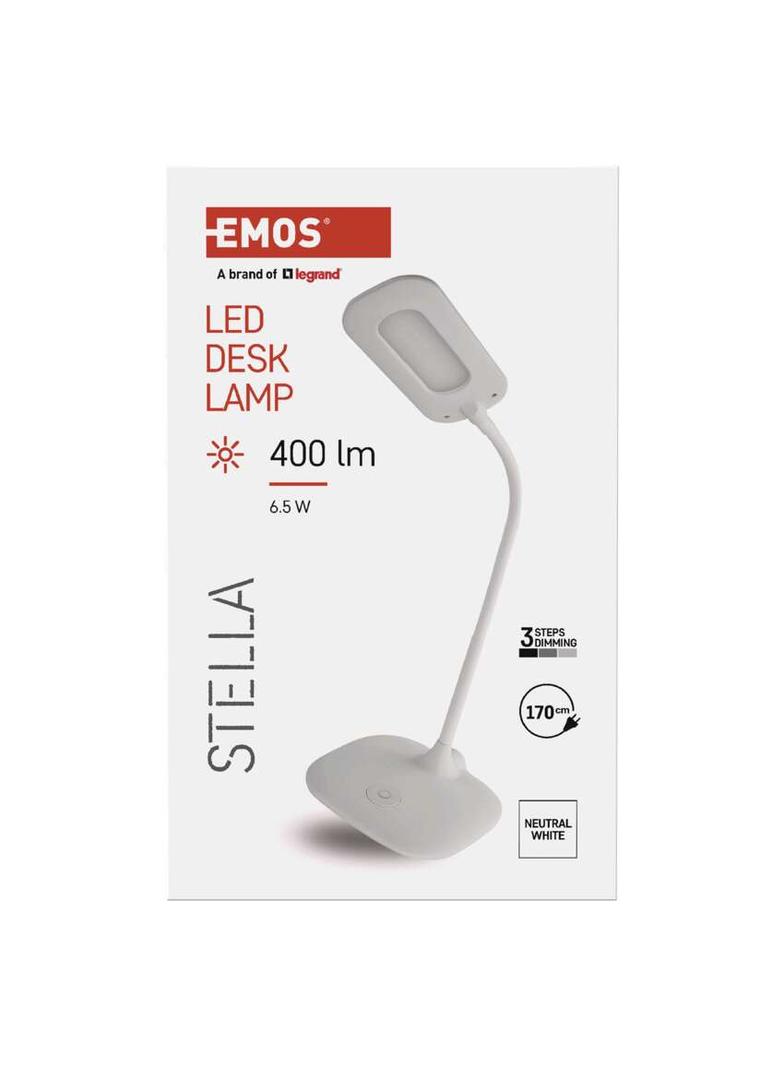 Lampa biurkowa LED STELLA biała Z7602W EMOS