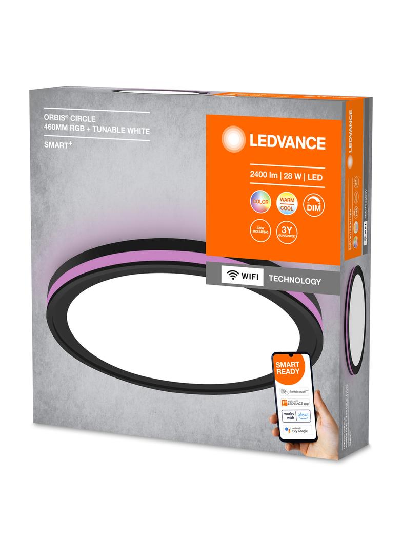 Oprawa SMART+ WIFI ORBIS CIRCLE460 RGB TW BK