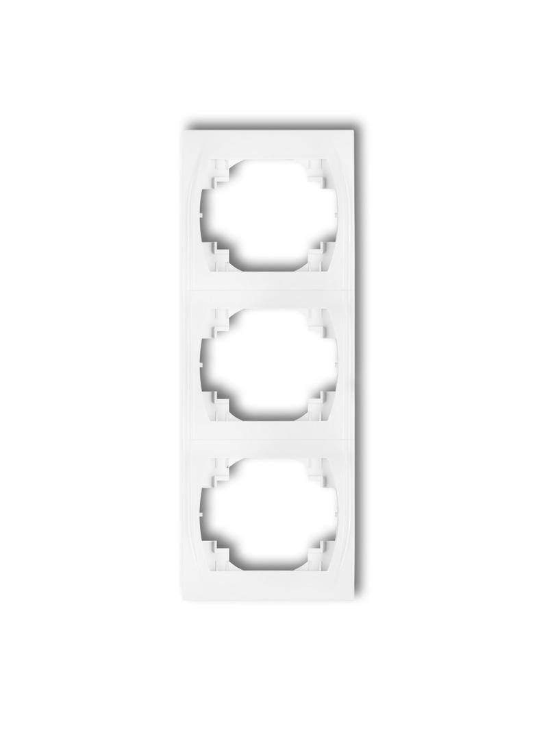 LOGO Ramka pionowa potrójna biała