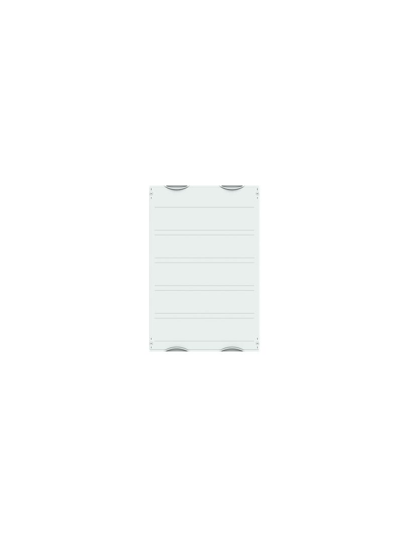 MBB220 Zestaw moduł pusty (ochr. dotyk.) (do samodzielnego montażu)