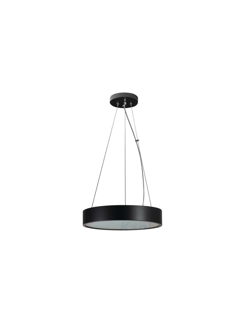 JASMIN C 370-B Plafoniera drewniana wisząca JASMIN C 370-B okrągła 37cm kolor czarny 1XE27 KANLUX