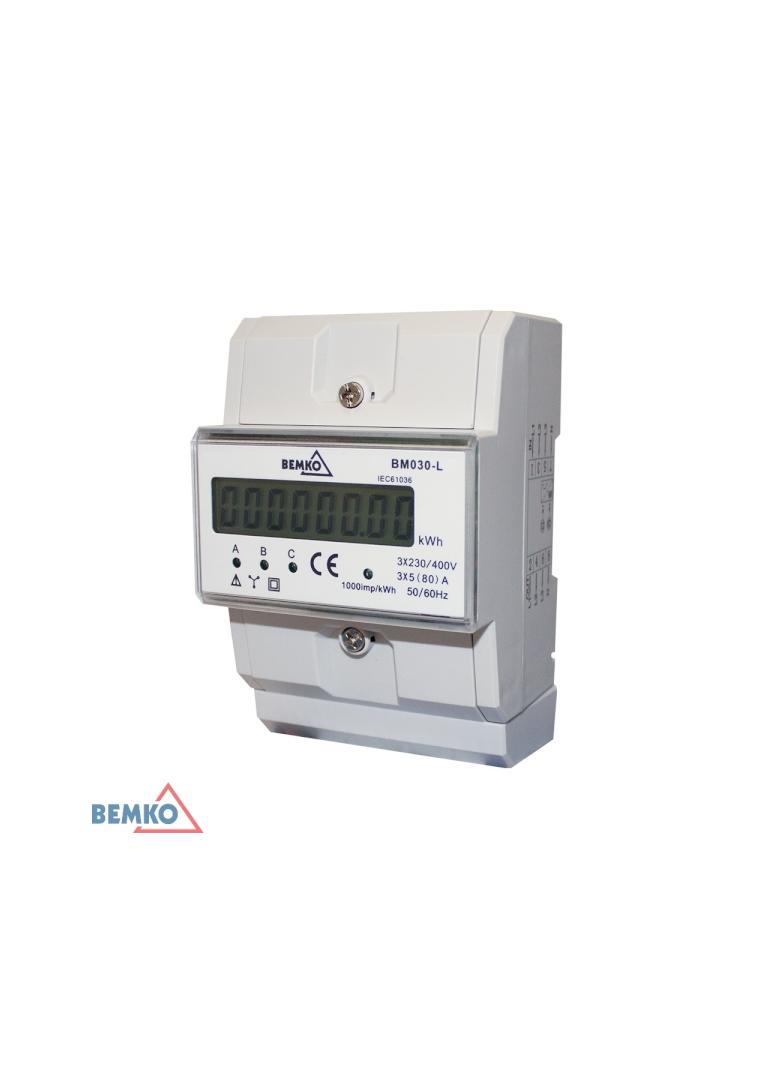 LICZNIK ENERGII 3 FAZOWY 5 (80) A