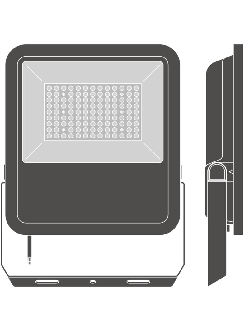 FLOOD LED AREA 72W 830 ASYM 48X92 BK LEDV NAŚWIETLACZ FLOODLIGHT LEDVANCE