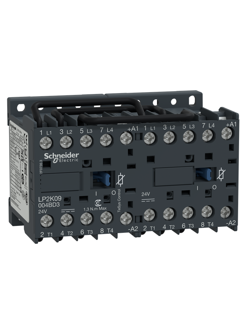 Stycznik nawrotny TeSys K 20A 4P 4NO cewka 24VDC zaciski skrzynkowe LP2K09004BD3