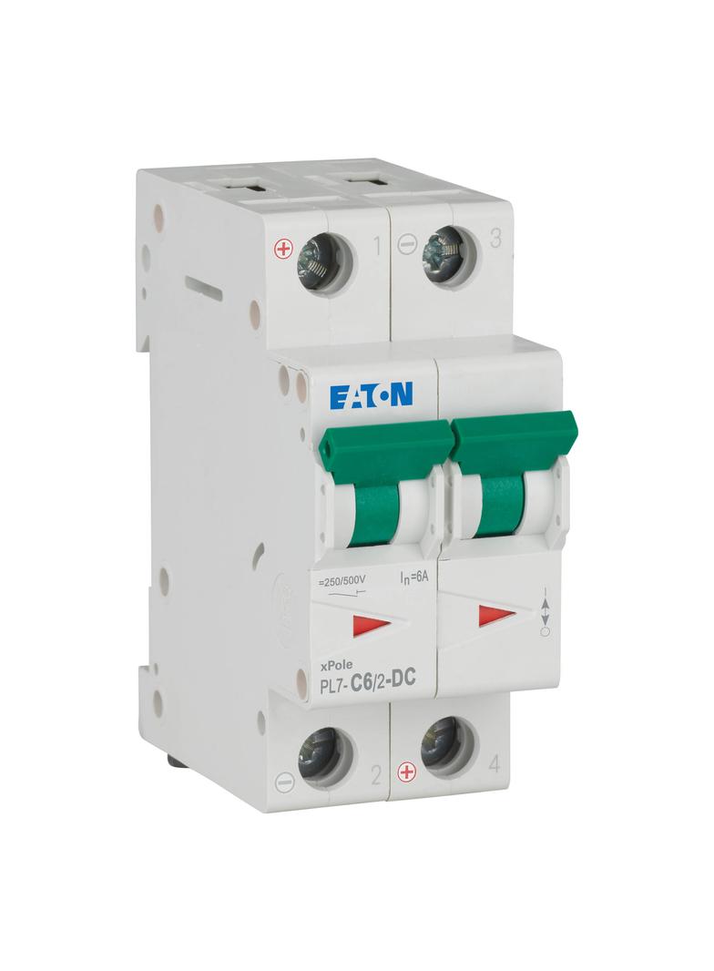 PL7-C6/2-DC Wyłącznik nadprądowy 10kA DC C6A 2P 264899 EATON