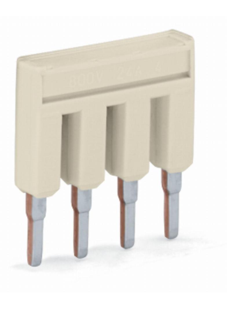 mostek grzebieniowy 3-biegunowy jasnoszary