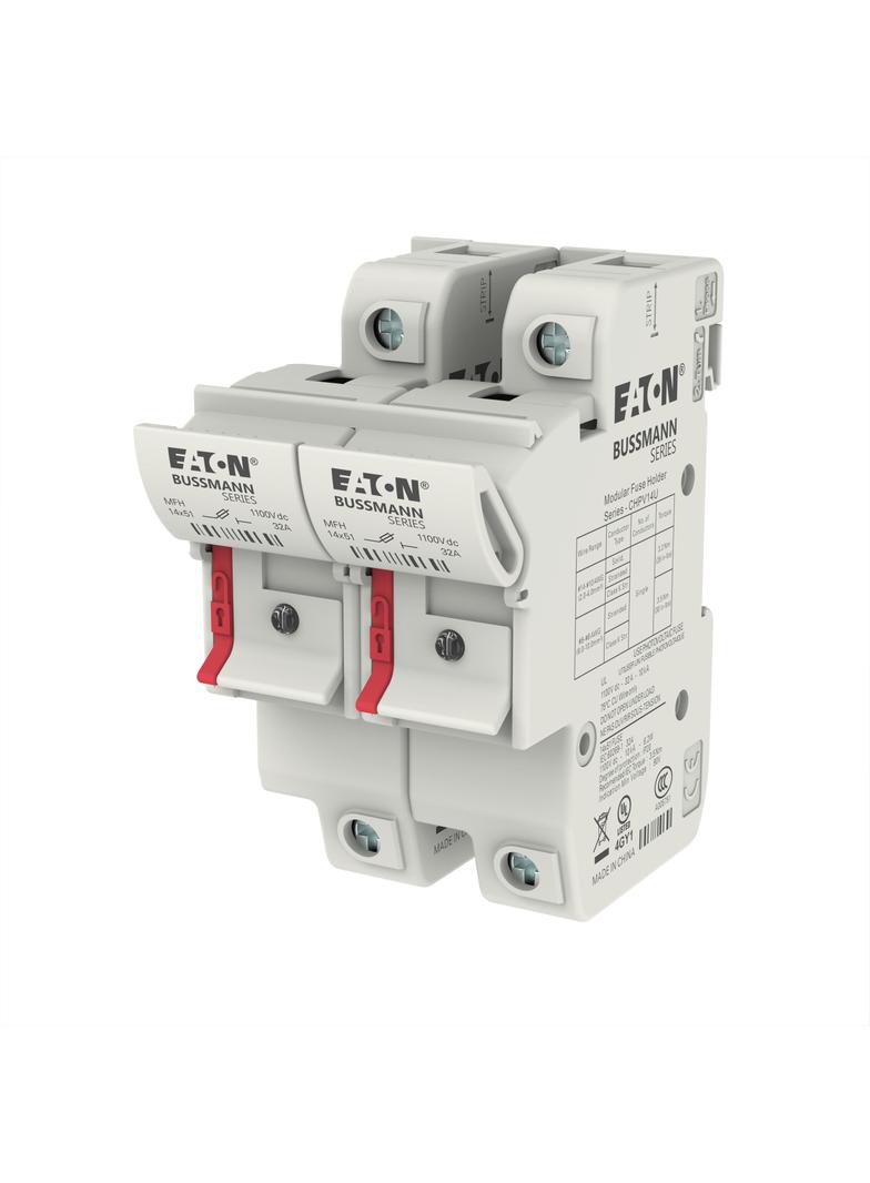 2 Pole 14x51 MFH PV Neon Indicator Podstawa wkł. cyl. 14x51 gPV 2p 32A 1500 Vdc wskaźnik fotow CHPV1