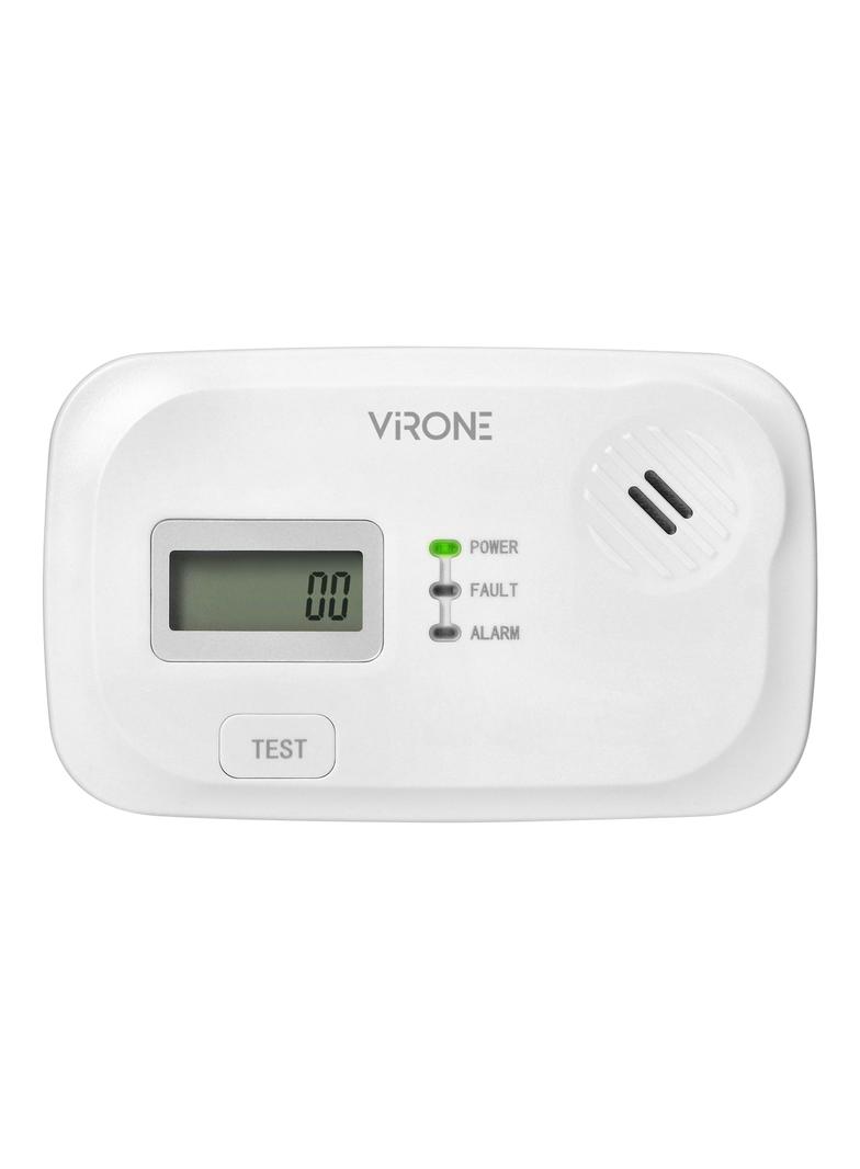 Bateryjny czujnik tlenku węgla (czadu) 2xAA,10 lat