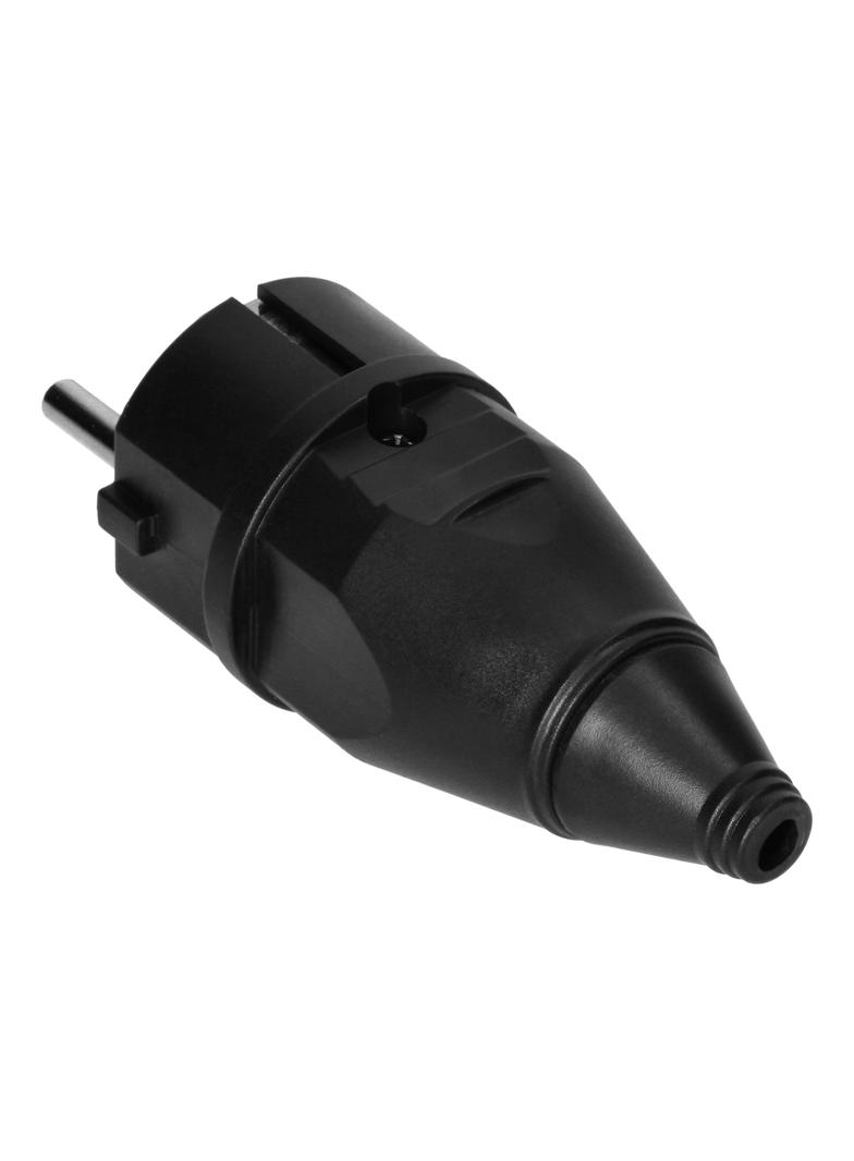 Wtyczka warsztatowa 2P+Z Uni-Schuko, czarna OR-AE-13256 ORNO