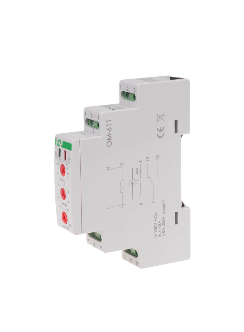 OGRANICZNIK POBORU MOCY, DO WSPÓŁPRACY Z PRZEKŁADNIKIEM PR., I=16A, REG. CZAS ZADZIAŁANIA I POWROTU