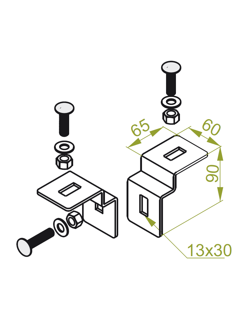 NKH Nakładka kątowa dwuteownika